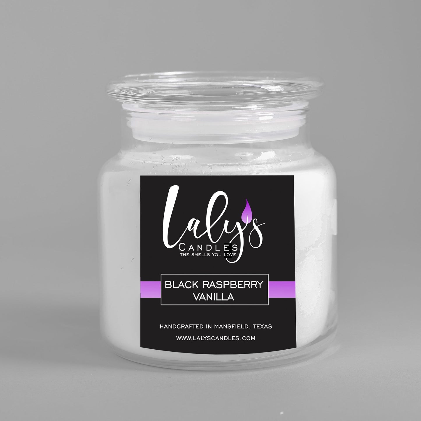 Hand poured strong scented candle in thick glass jar. Non toxic oils, clean burning, long lasting. Arlington, Mansfield, Midlothian.