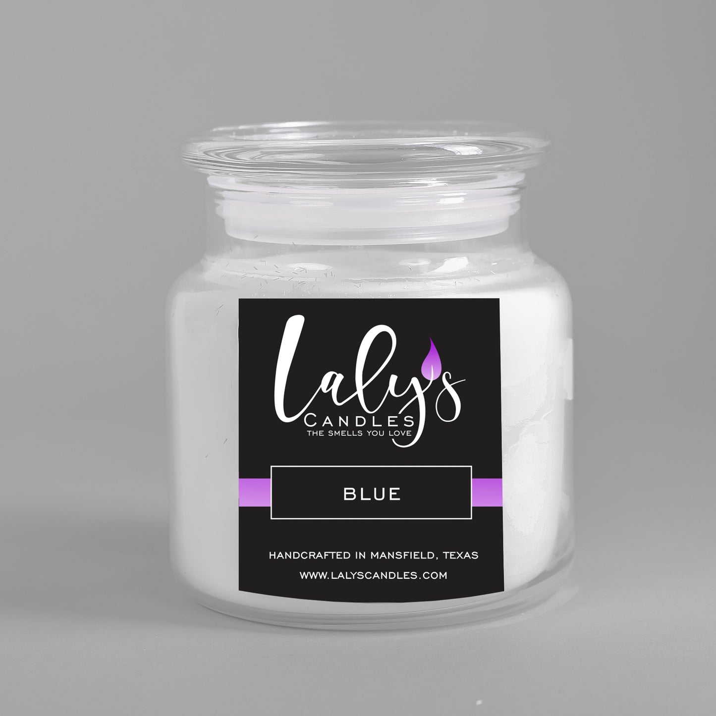 Clean burning candle with strong scent and non toxic fragrance oils. Long lasting in thick glass jar. Arlington, Mansfield, Midlothian.