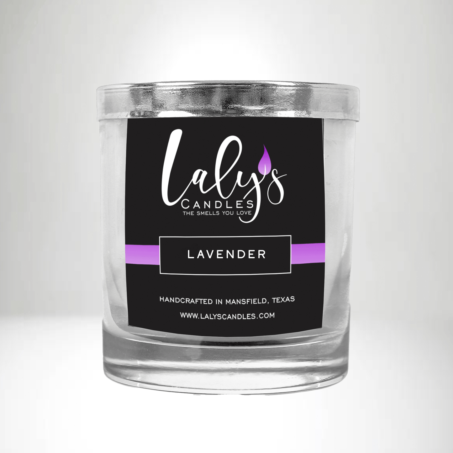 Strong scented candle with thick glass jar and non toxic fragrance oils. Clean burning, long lasting. Arlington, Mansfield, Midlothian.