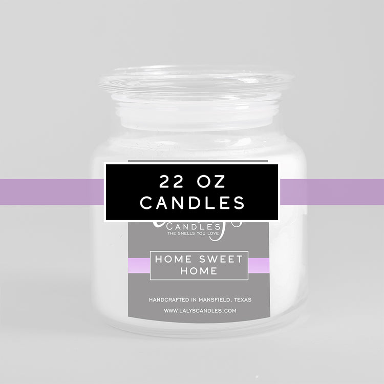 22 oz hand poured parasoy wax candle in thick glass. Strong scented, clean burning, eco friendly, non toxic, long lasting, 100 hr burn.