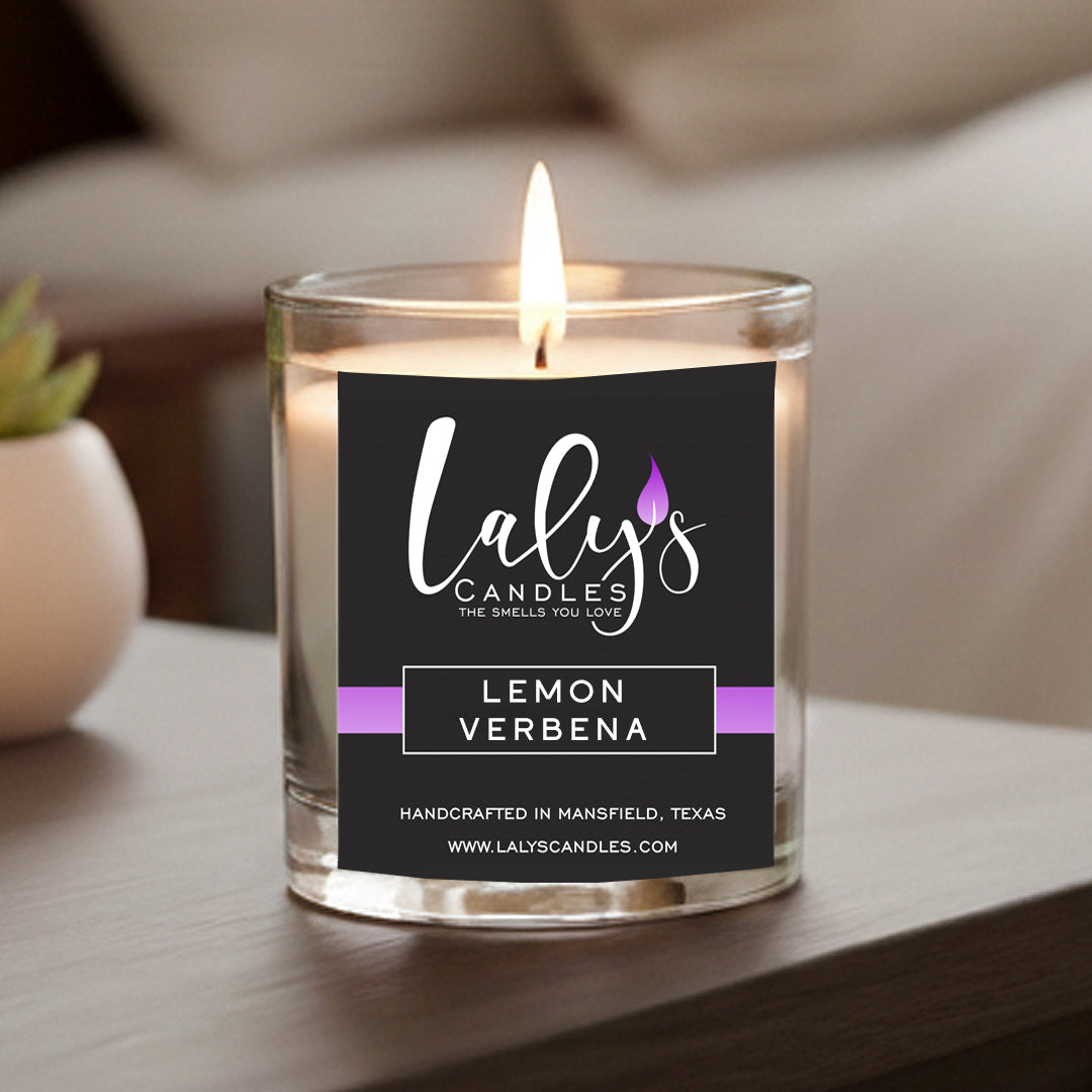 Lemon Verbena | 11 oz Candle | Bright & Clean | Strong Scented | Eco Friendly