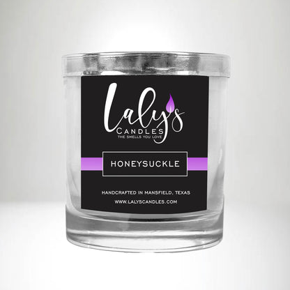 Elegant strong scented candle with non toxic fragrance oils in thick glass jar. Clean burning and long lasting. Arlington, Mansfield, Midlothian.