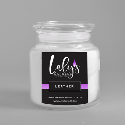 Long lasting, strong scented candle poured into thick glass jar with clean burning, non toxic fragrance oils. Arlington, Mansfield, Midlothian.